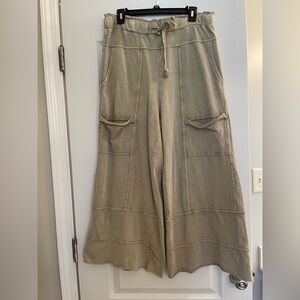 Easel Boho Wide Leg Pants